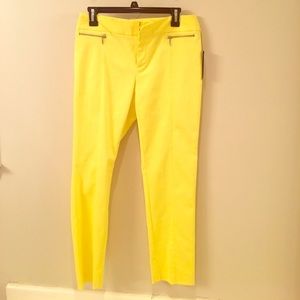 I.N.C tailored pants/slacks. Yellow. Size 6.