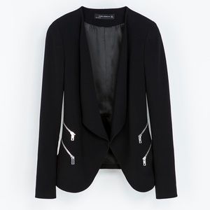 Zara Blazer with zippers Size Medium