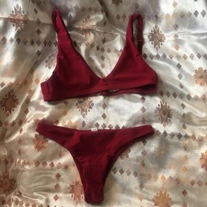 Maroon Bikini