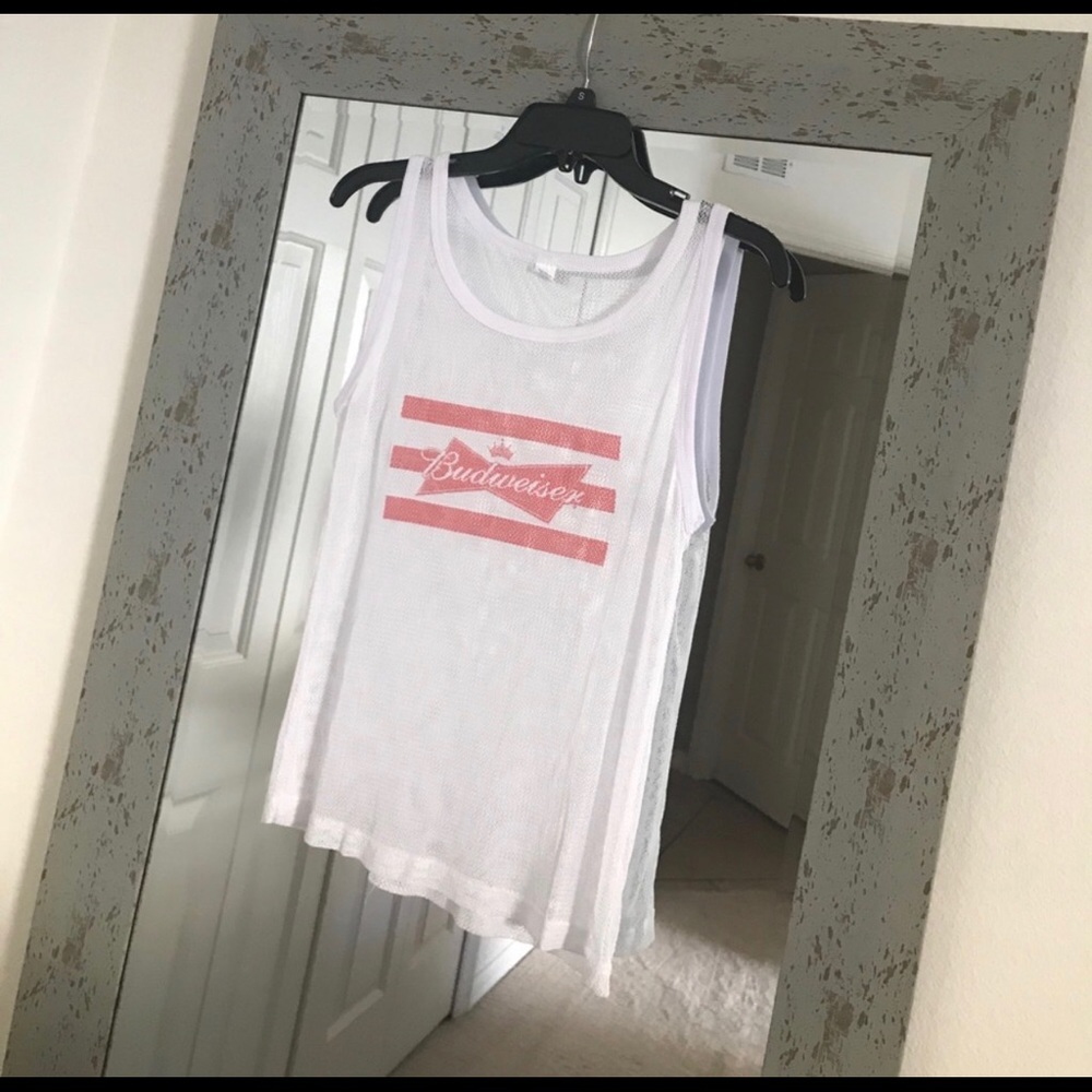 Budweiser Fishnet Tank {bikini cover up}