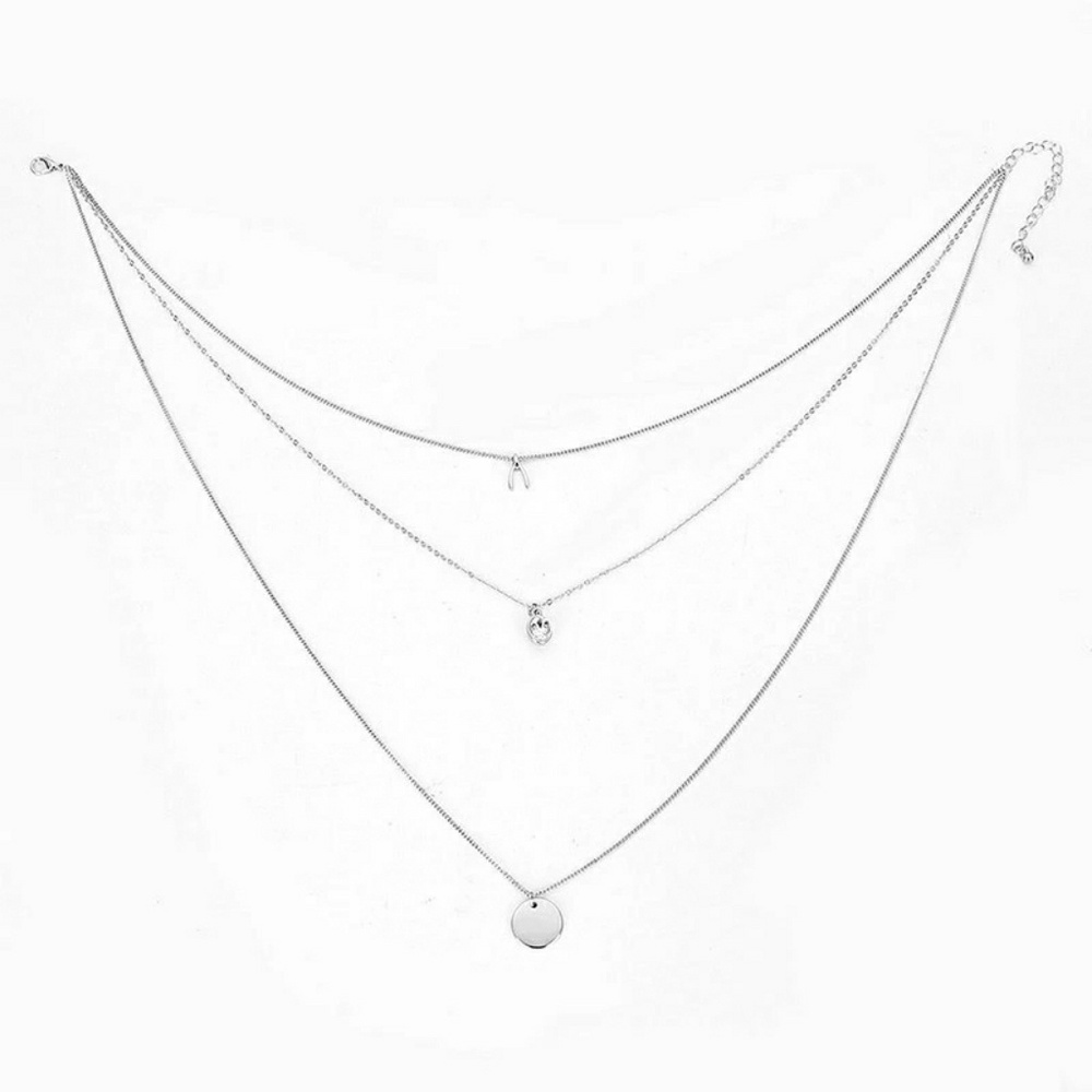 5 for $25 Three Layer Long Necklace - Picture 2 of 3