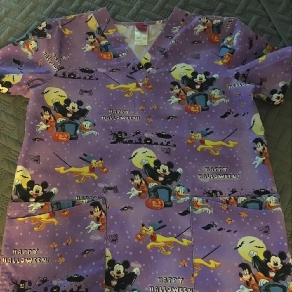 Halloween Scrub top