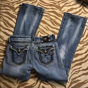 MissMe Jeans Sz 27 Inseam 31 Bootcut