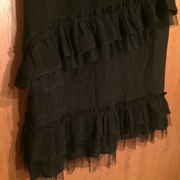 Mesh Black Rouched Tank - Picture 3 of 5