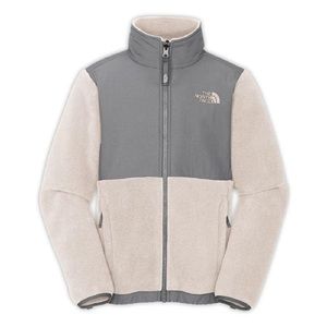 Ivory/grey north face Denali