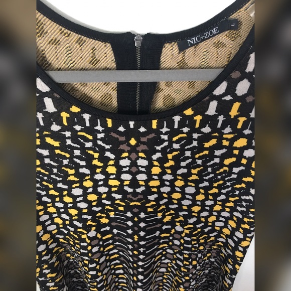 ✨SOLD✨NIC+ZOE Textural dots Knit dress (L) NWT - Picture 5 of 6