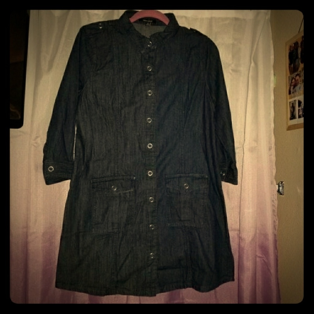 New look denim mini dress