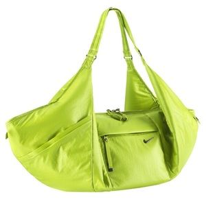 Lime green Nike gym bag