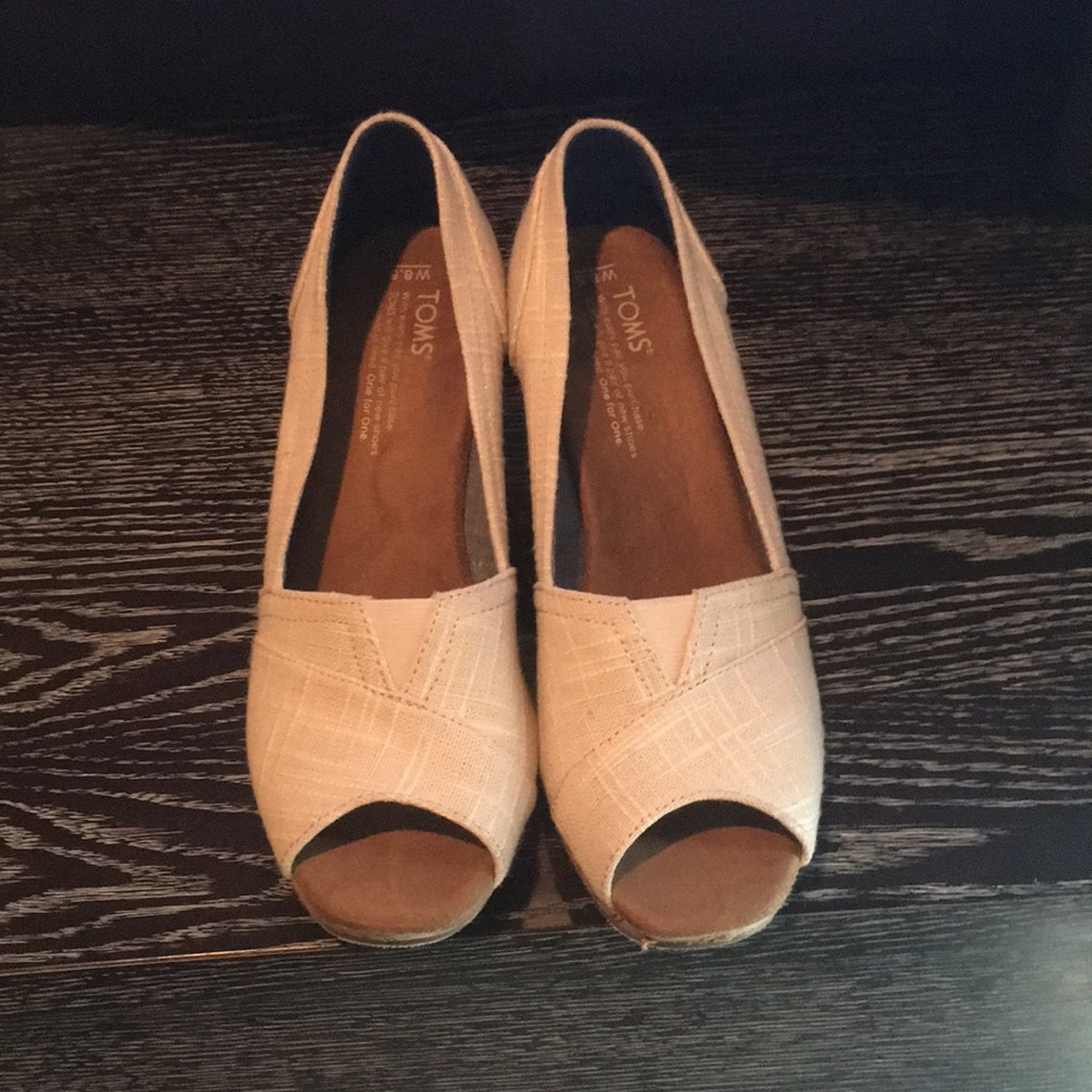 Toms Stella Cork Wedges