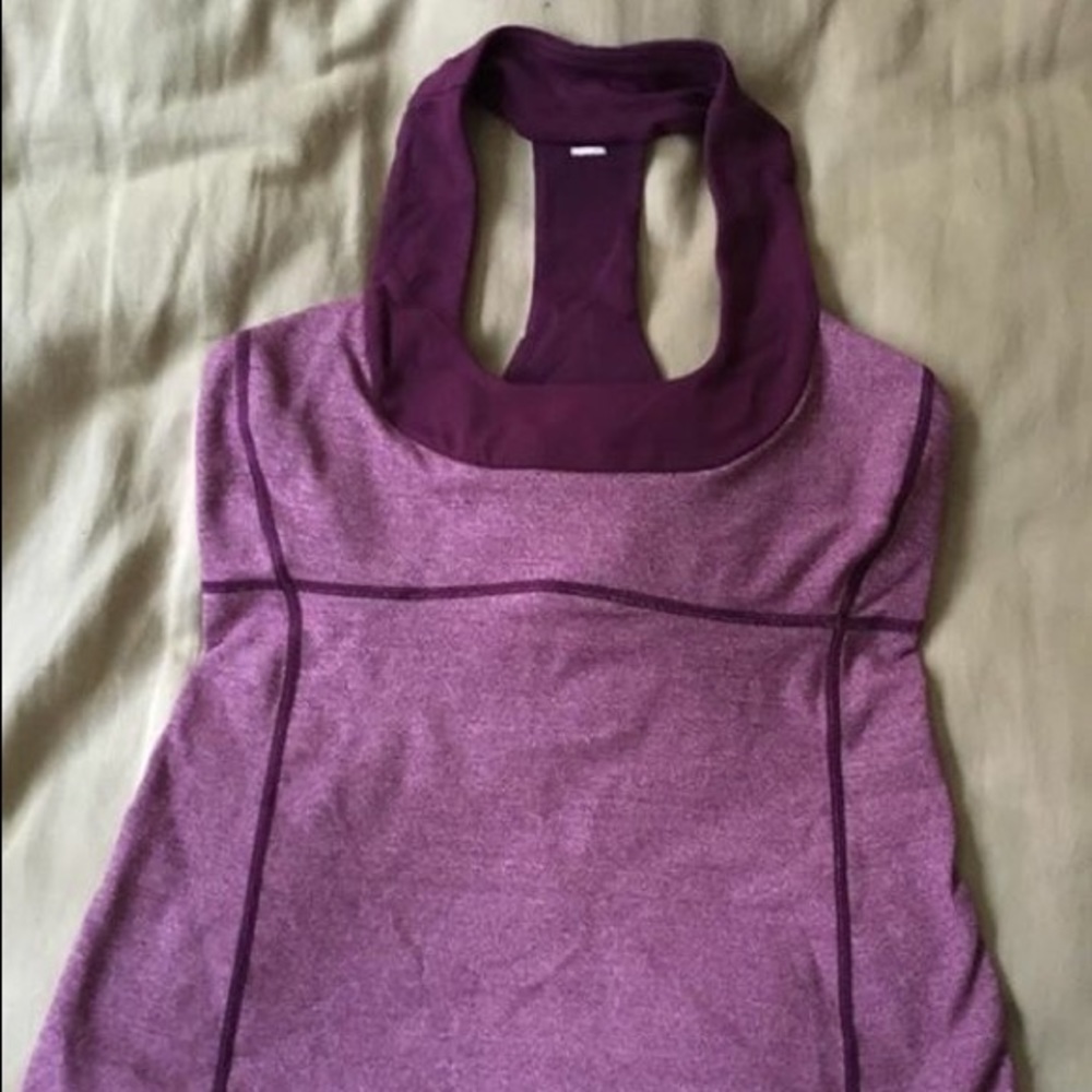 SOLD*EUC maroon scoop neck tank