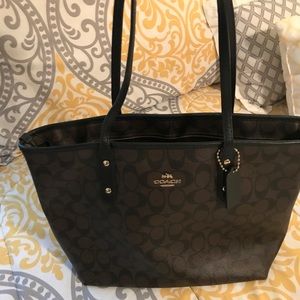 Coach Signature Logo Tote