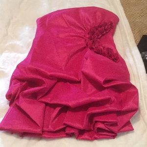 Hot pink bubble dress