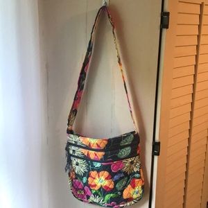 Vera Bradley floral crossbody satchel bag NWOT