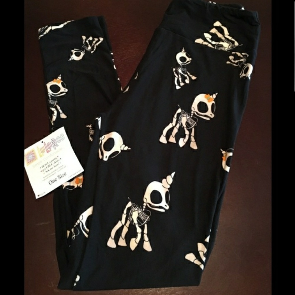 Lularoe unicorn halloween leggings RARE
