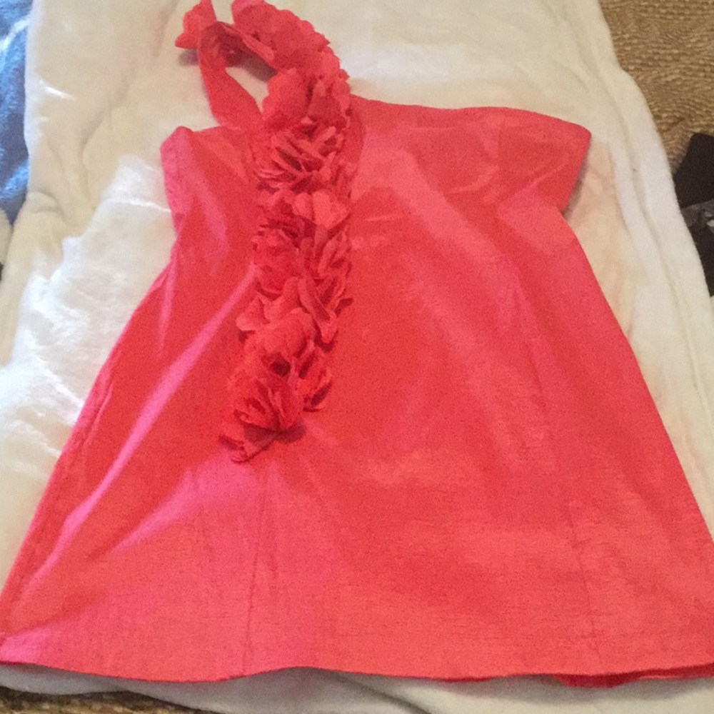 Coral stretchy dress
