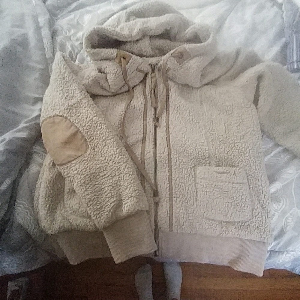 Maurices Fleece zip up hooded jacket