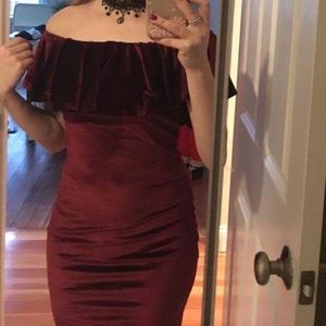 Beautiful velvet  bodycon dress