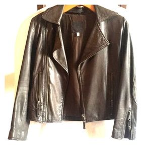 Joie Soft Lambskin Moto Leather Jacket