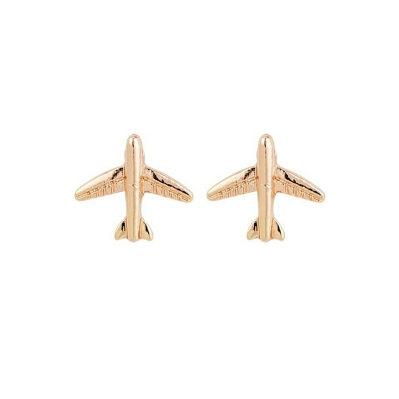 Reserved for @tana509 Tiny Airplane Stud Earrings - Picture 2 of 6