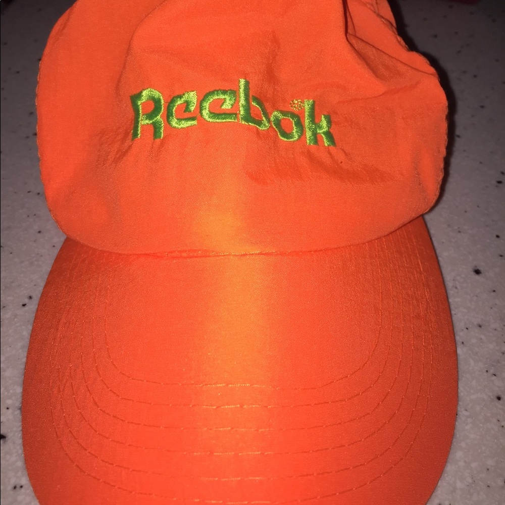Retro Reebok hat.