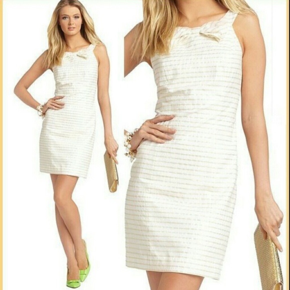 White and gold Lilly Pulitzer dress