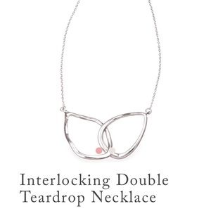 Chloe+Isabel Interlocking Double Teardrop Necklace