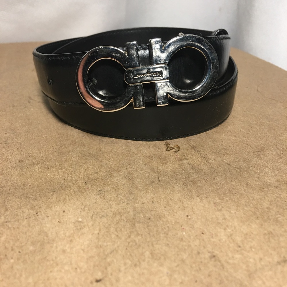 Salvatore Ferragamo double Gancio silver