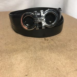 Salvatore Ferragamo double Gancio silver