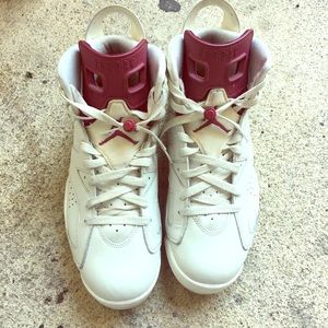 Maroon Retro 6 Size 11