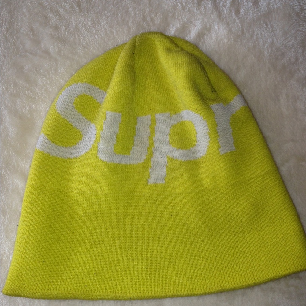 Yellow Supreme beanie