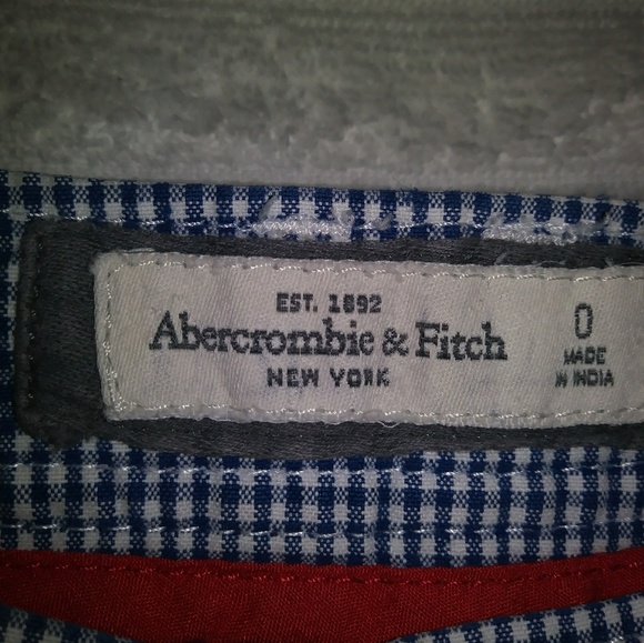 Women's blue plaid shorts - Picture 3 of 3