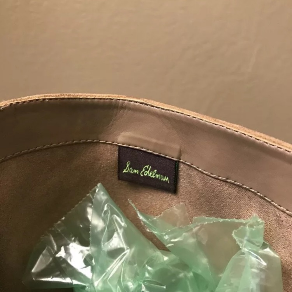 Sam Edelman Pedra Fringe Boot tan suede pull on - Picture 5 of 8