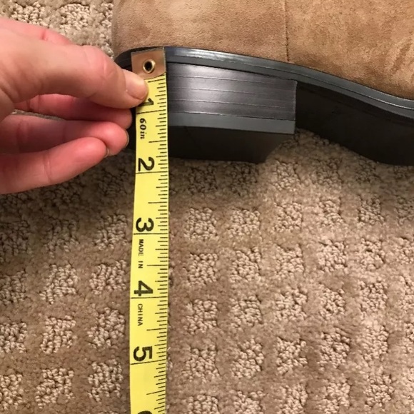 Sam Edelman Pedra Fringe Boot tan suede pull on - Picture 2 of 8