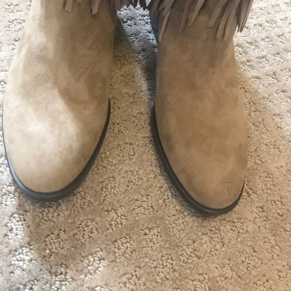 Sam Edelman Pedra Fringe Boot tan suede pull on - Picture 8 of 8