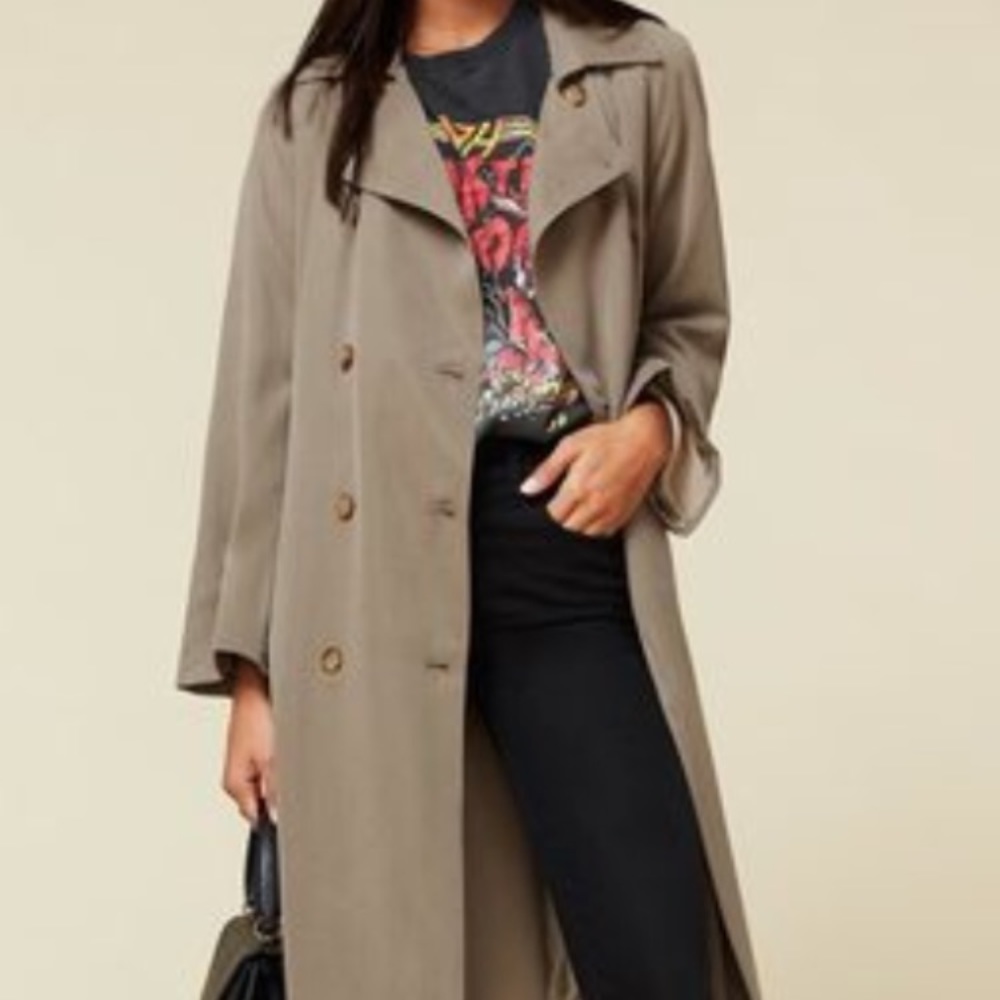 ❌❌SOLD❌❌Reformation Kensington Long Trench Coat