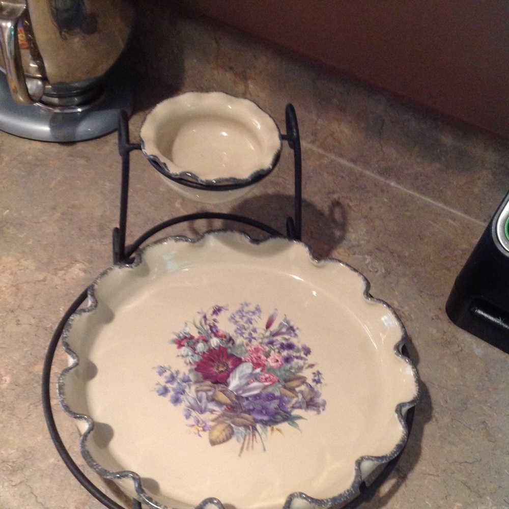 Home & Garden Party Chip & Dip with stand