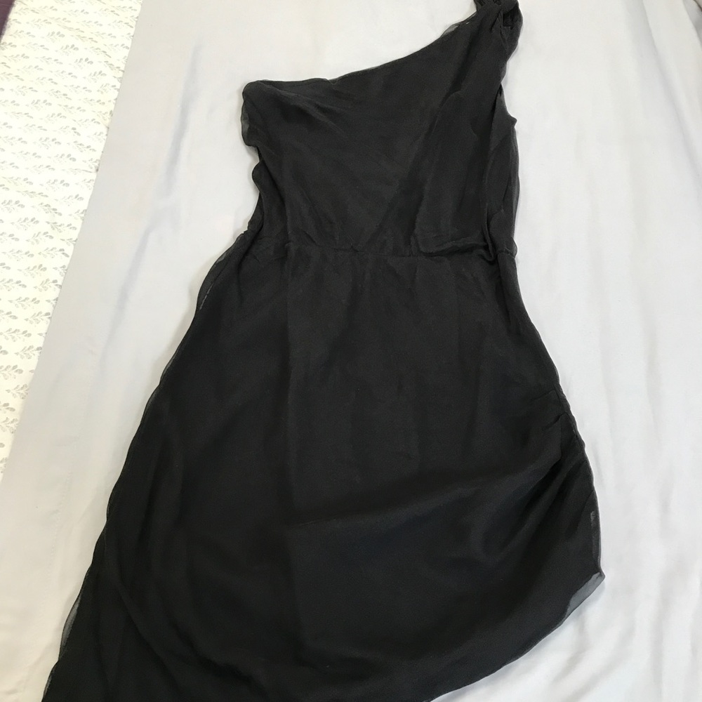 Original Halston designer dress. Black chiffon
