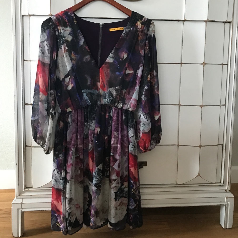 Alice + Olivia Print Party Dress