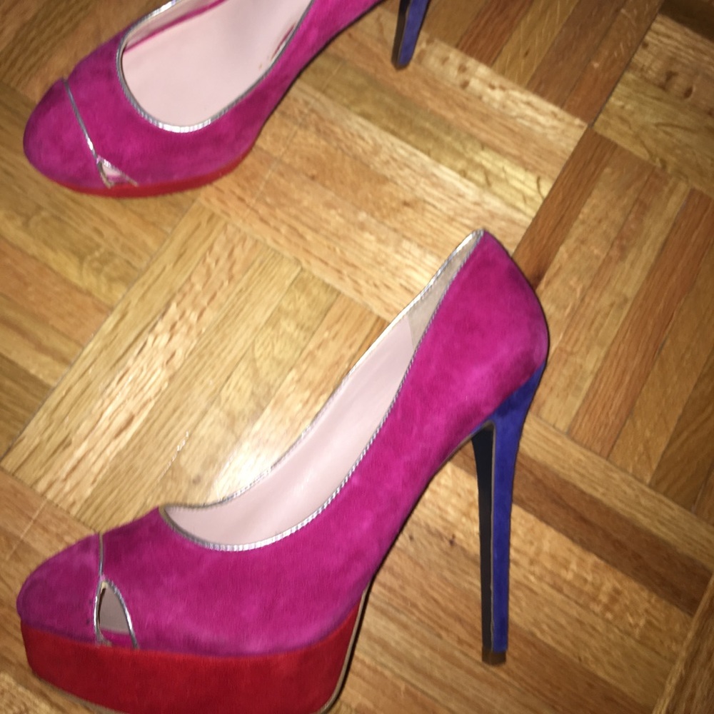 Multi color Audrey Brooke pumps