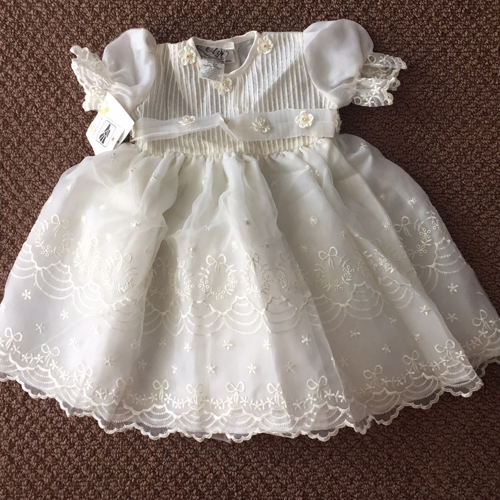 Beautiful Vintage Ivory Dress Sz 1