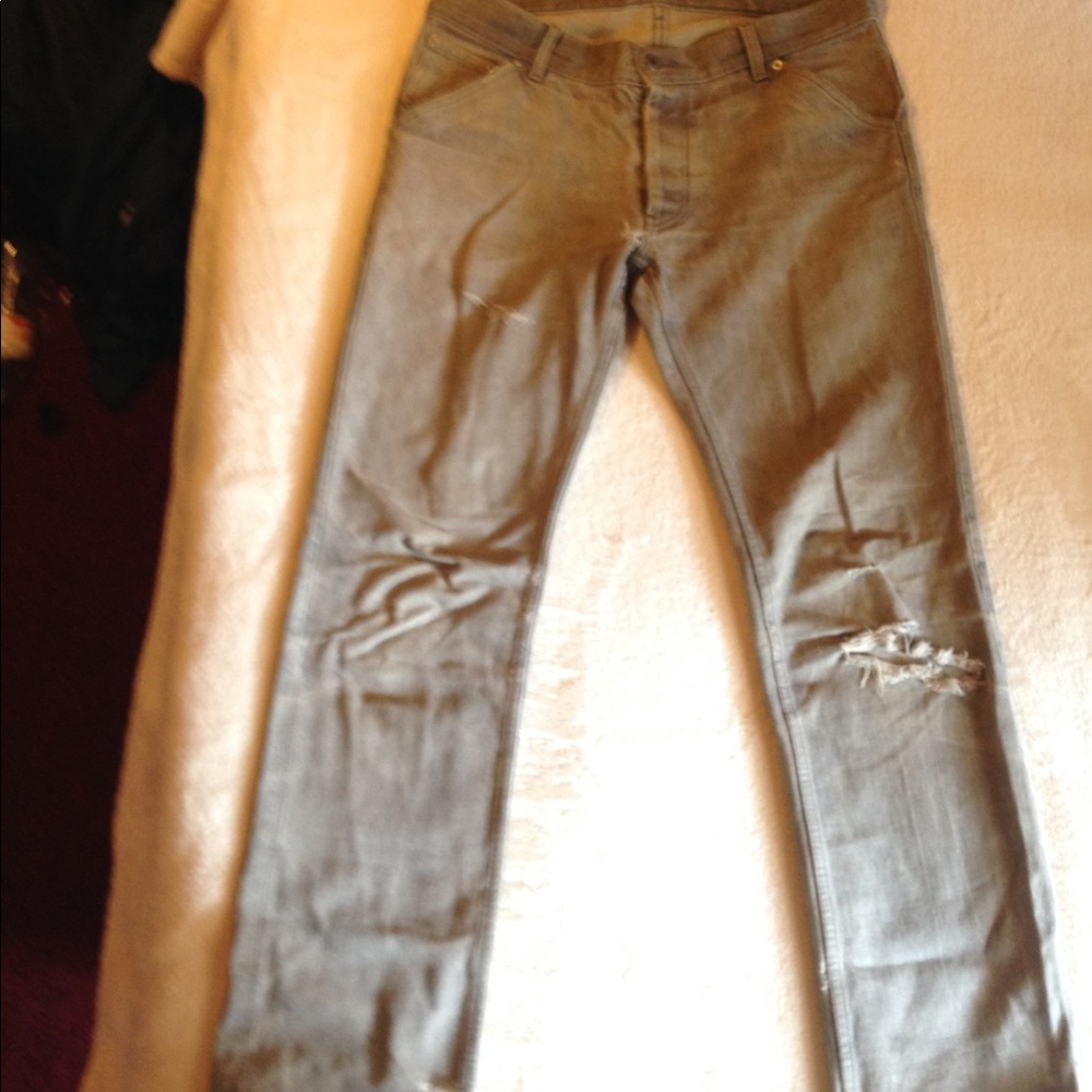 Helmet Lang Raw Denim