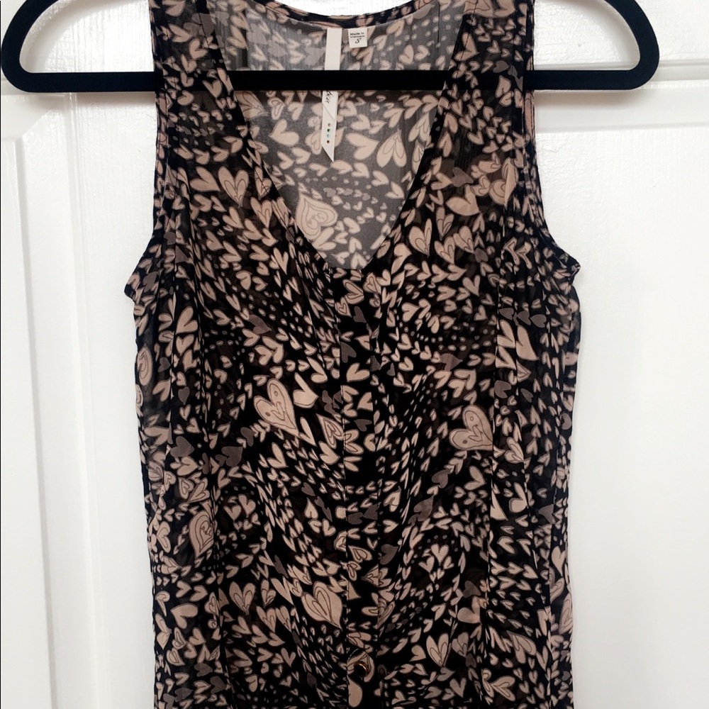 Bellatrix sheer sleeveless top size ADULT SMALL