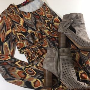 EUC ISLE BOHO CHA CHA DRESS LONG SLEEVE