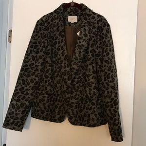 NWT leopard print blazer!