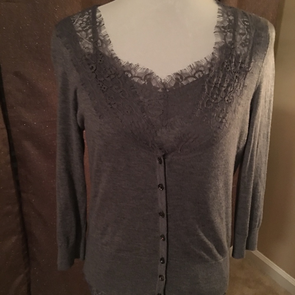 WHBM cardigan and cami set, both pieces