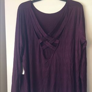 Eloquii Criss Cross back top