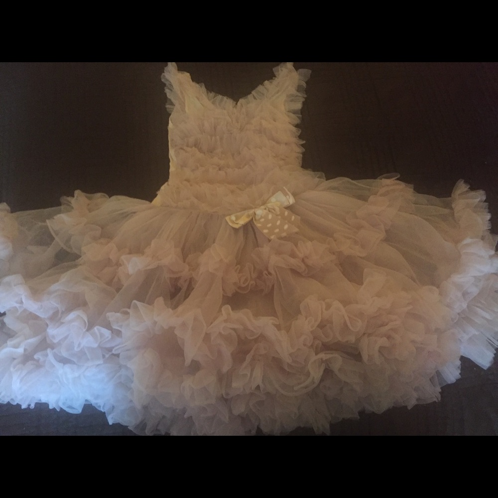 EUC Size 4-6 5,6 boutique Popatu blush tutu dress