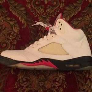 Authentic Retro Air Jordan Fire Red 5's