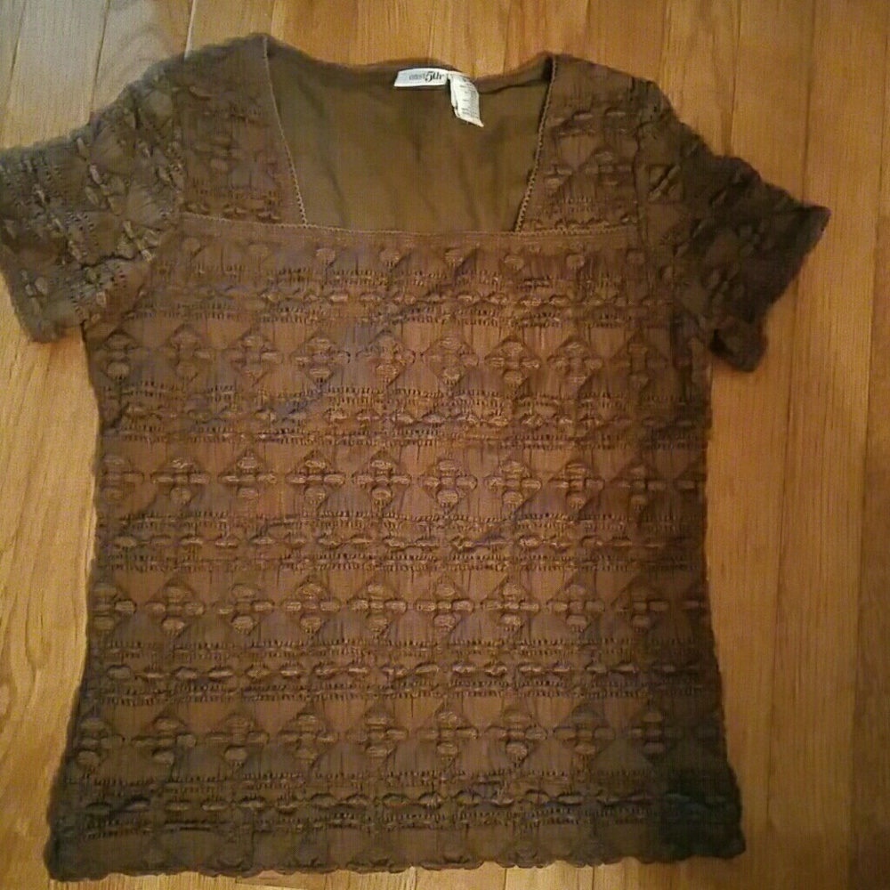 Brown Decorative Top