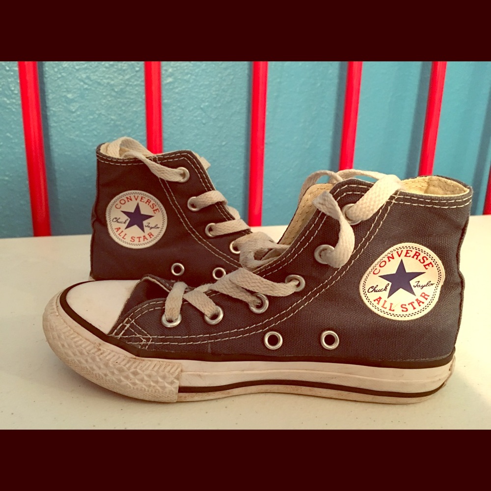 Blue Converse High Tops